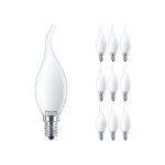 Multipack 10x Philips Corepro LED Candle E14 Bent-tip Frosted 2.2W 250lm - 827 Extra Warm White - Replaces 25W