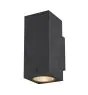 SLV Enola Up/Down Wall Light Aluminium Grey Square 20W 1900lm - 940 Cool White | Outdoor - IP65 - Best Colour Rendering